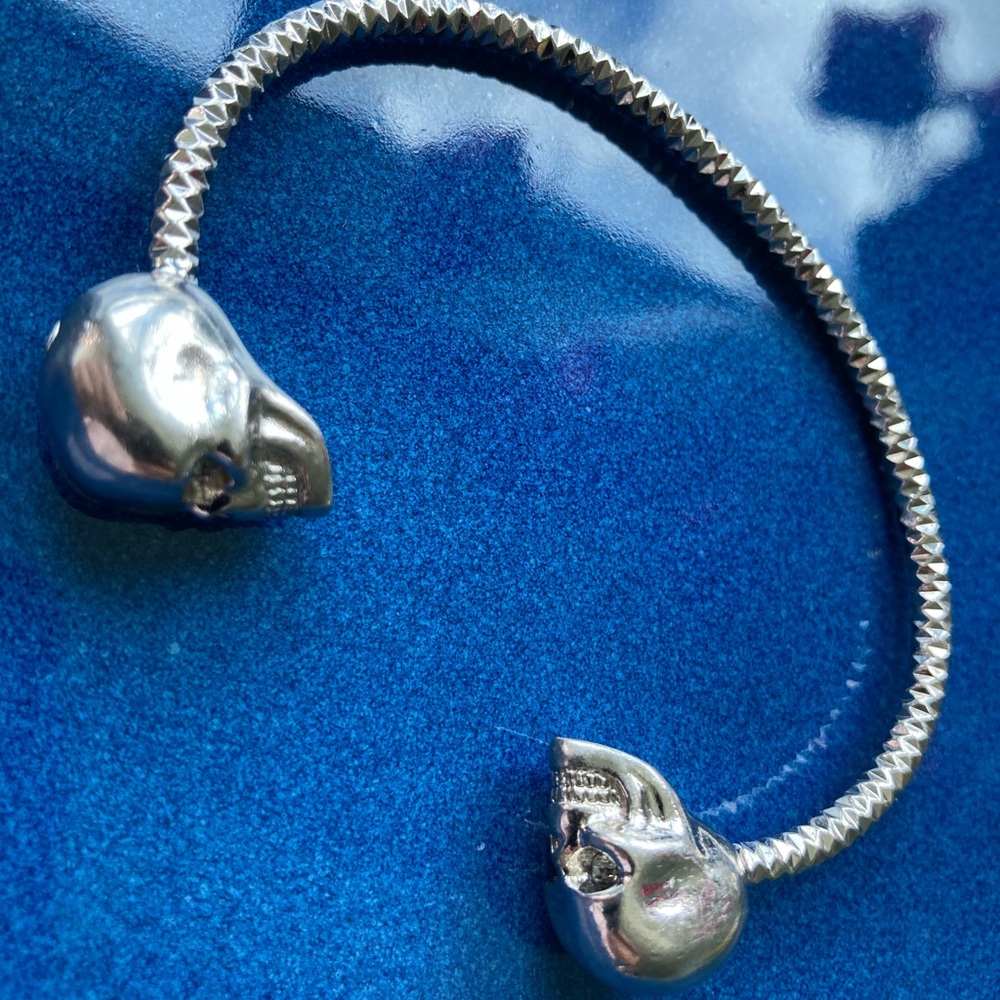 Alexander McQueen twin skull bracelet